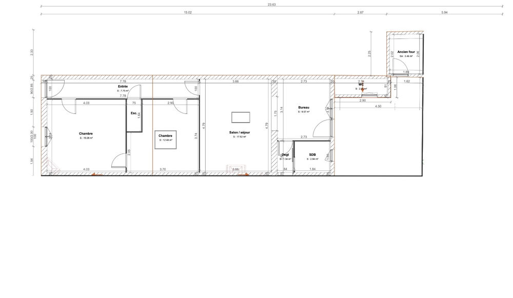 Vente Maison Maison à rénover de 70m2 sur parcelle d'environ 100m2 Begles