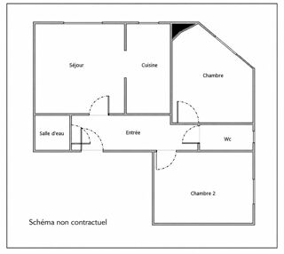  Appartement à vendre 3 pièces 47 m²