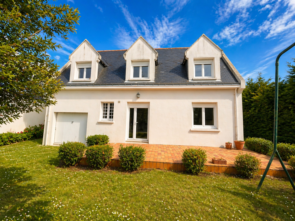 Maison familiale 4 chambres 116 m2 Terrain 933 m2 autour des remparts de Guérande