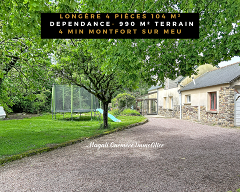   Longère 3 chambres à 4 min de Montfort sur Meu Maison - 4 pièce(s) - 104 m²