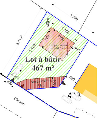  Terrain � vendre 467 m�