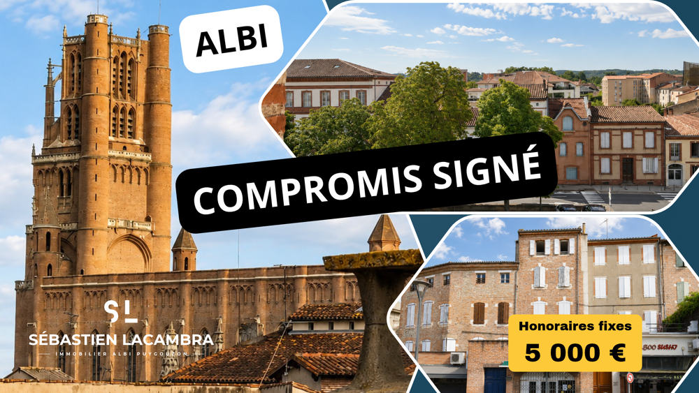 ALBI COEUR HISTORIQUE | 3 PIÈCES 2 CHAMBRES VUE DÉGAGÉE SUR LE VIEIL ALBI