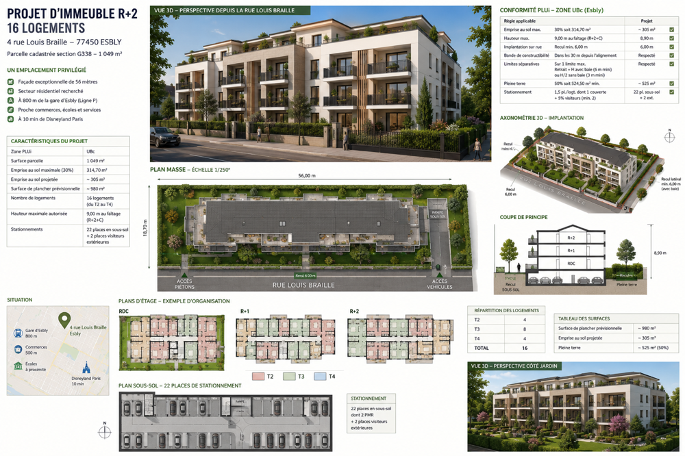 Vente Terrain IDEAL PROMOTEUR - ESBLY CENTRE VILLE Esbly