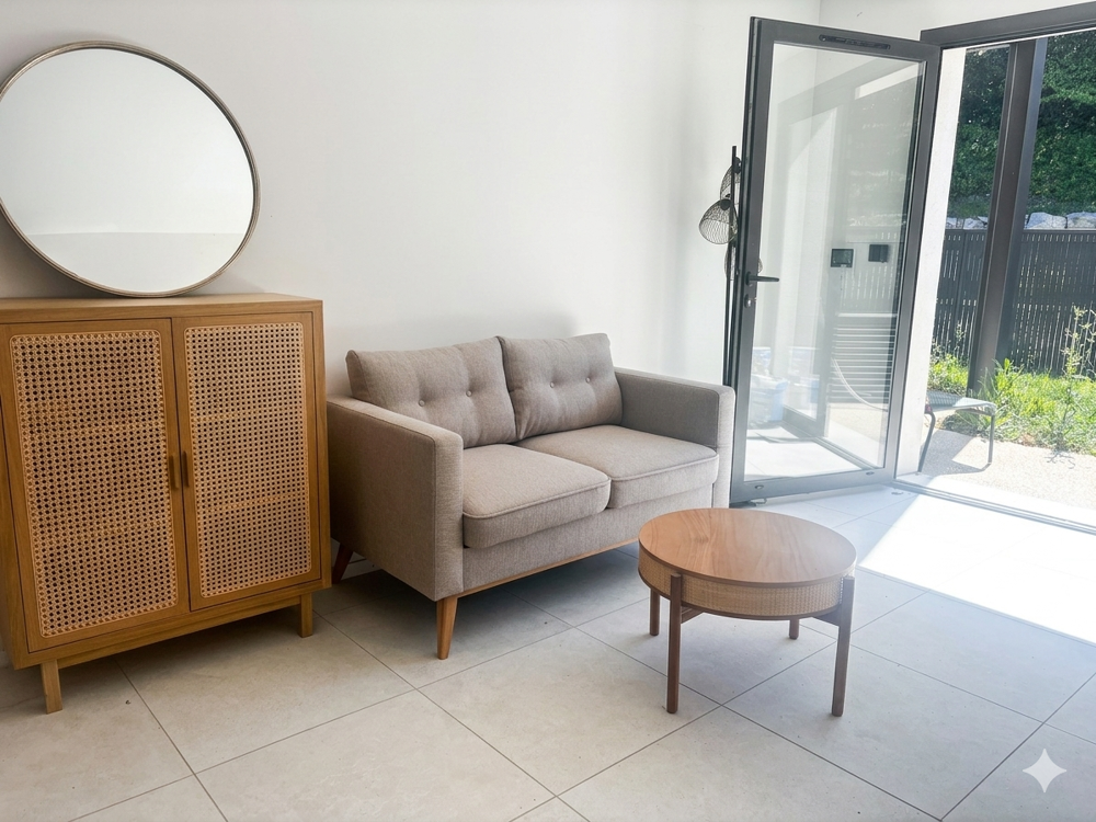 Appartement deux pièces avec jardin