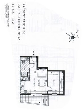  Appartement  vendre 2 pices 40 m