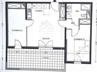  Appartement à vendre 3 pièces 56 m²