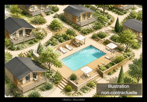 DEPT 34 - AGDE - CAMPING A VENDRE - CHALETS, MAISON, STUDIOS ET PISCINE 3158000 34300 Agde