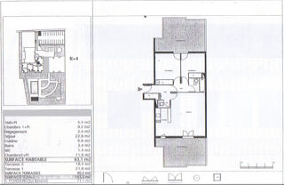  Appartement � vendre 3 pi�ces 65 m�