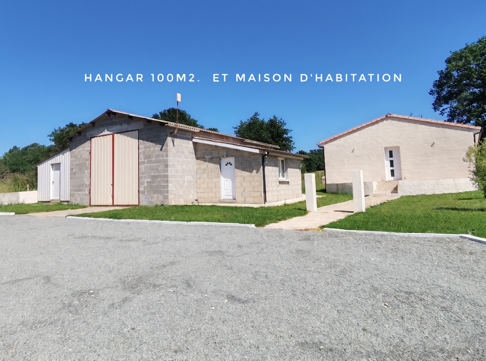 Maison récente avec bâtiment professionnel de 100 m2 Idéal artisan, entrepreneur ou collectionneur