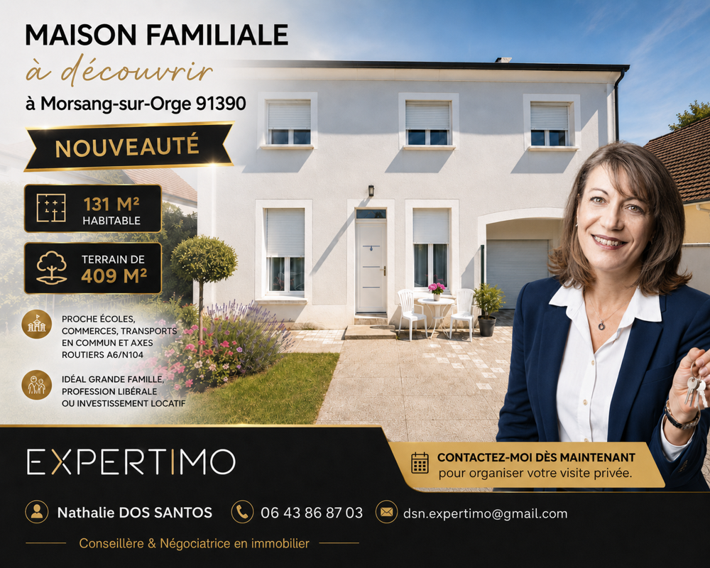 Maison familiale avec studio aménagé - Morsang-sur-Orge (91390)