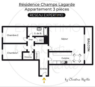  Appartement � vendre 3 pi�ces 74 m�