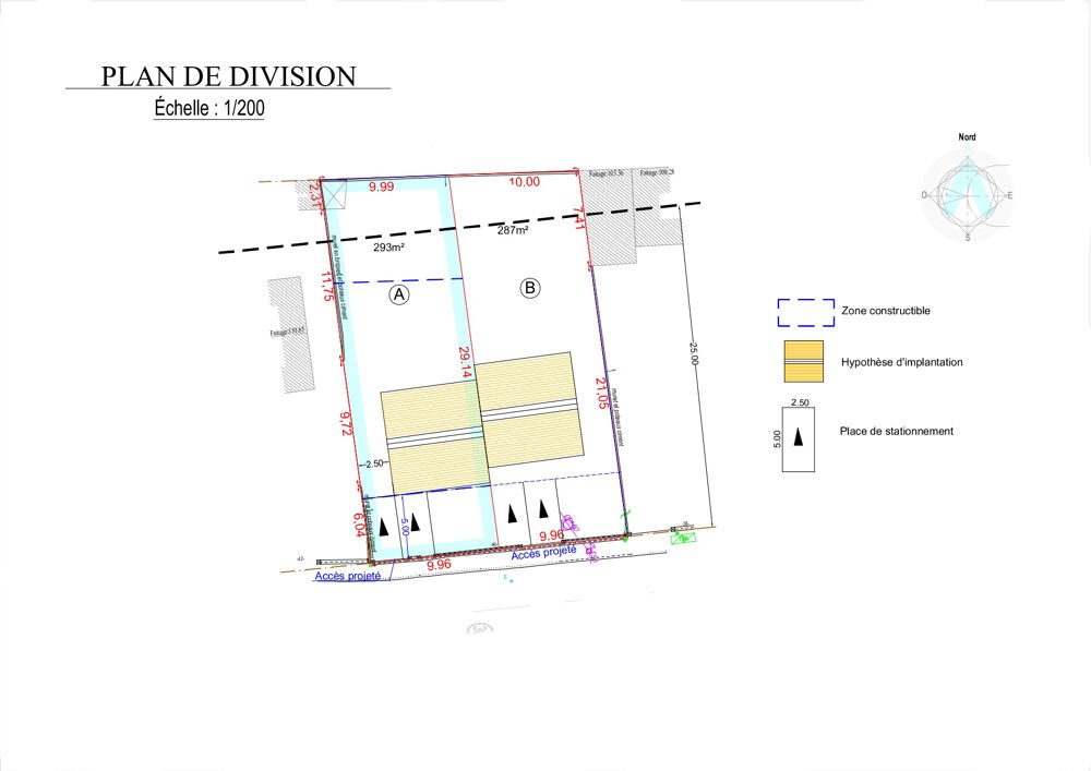 Vente Terrain PALAISEAU - TERRAIN A BÂTIR VIABILISÉ - LOT A ou LOT B AU CHOIX - 293 M2 - CLOS ET PLAT Palaiseau