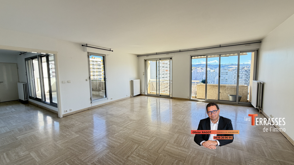 Appartement de 145m2 avec plusieurs terrasses, garage, dans résidence sécurisée et quartier prisé