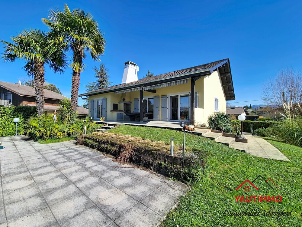Maison familiale 5 chambres avec piscine et terrain arboré à Messery, proche lac Léman