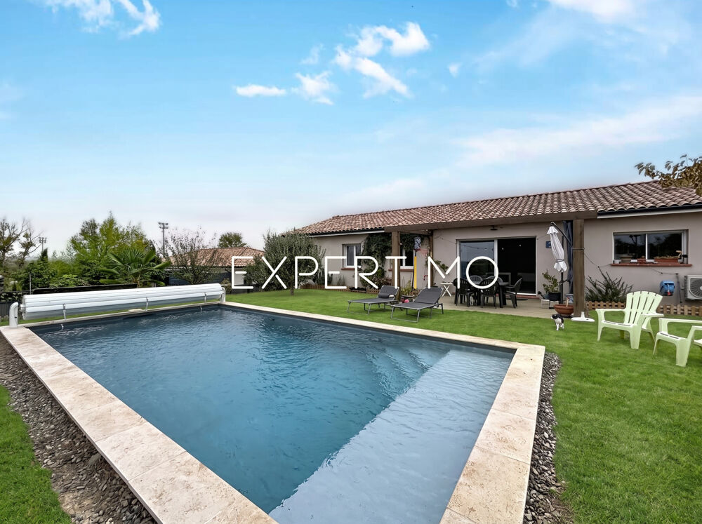 Vente Maison Montgiscard, Maison T6 Contemporaine avec Piscine, garage et Jardin Arboré. Montgiscard