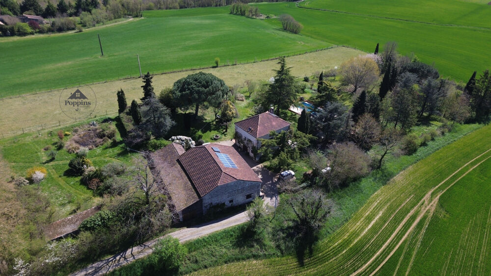 Vente Propriété/Château Maison avec 5 chambres, gite, dependants, 3 hectares et piscine Castelsagrat