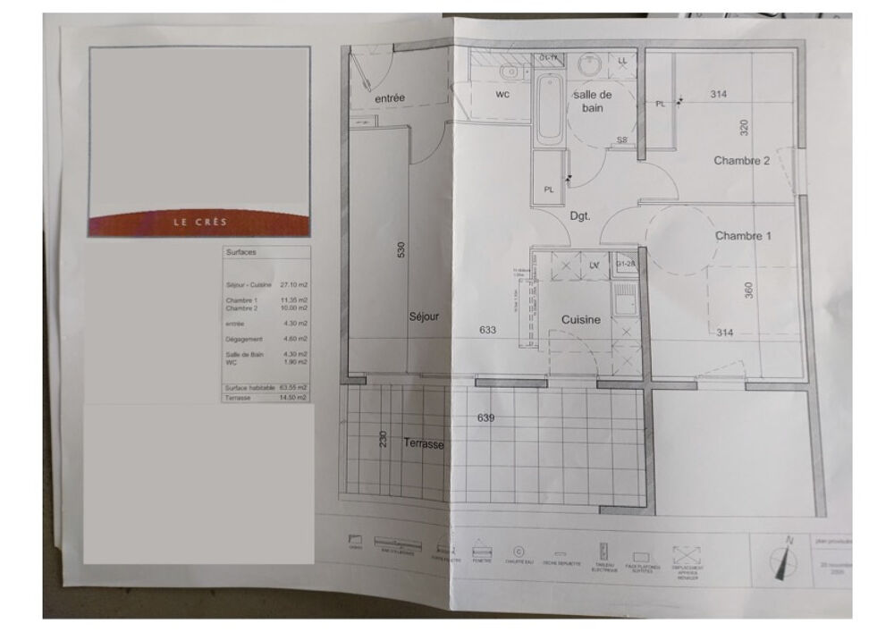 Vente Appartement LE CRES (34) Appartement T3 64 m2 + Terrasse 15 m2 Le cres