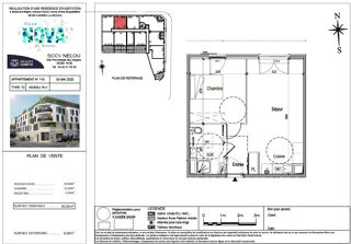  Appartement à vendre 2 pièces 41 m²