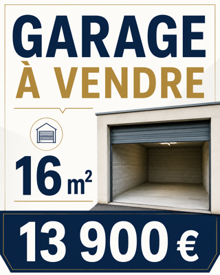  Parking / Garage à vendre 1 pièce 16 m²