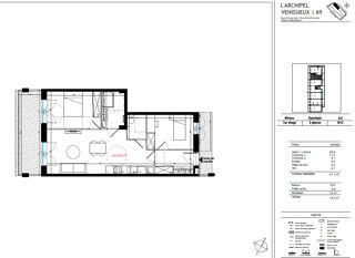  Appartement � vendre 3 pi�ces 57 m�