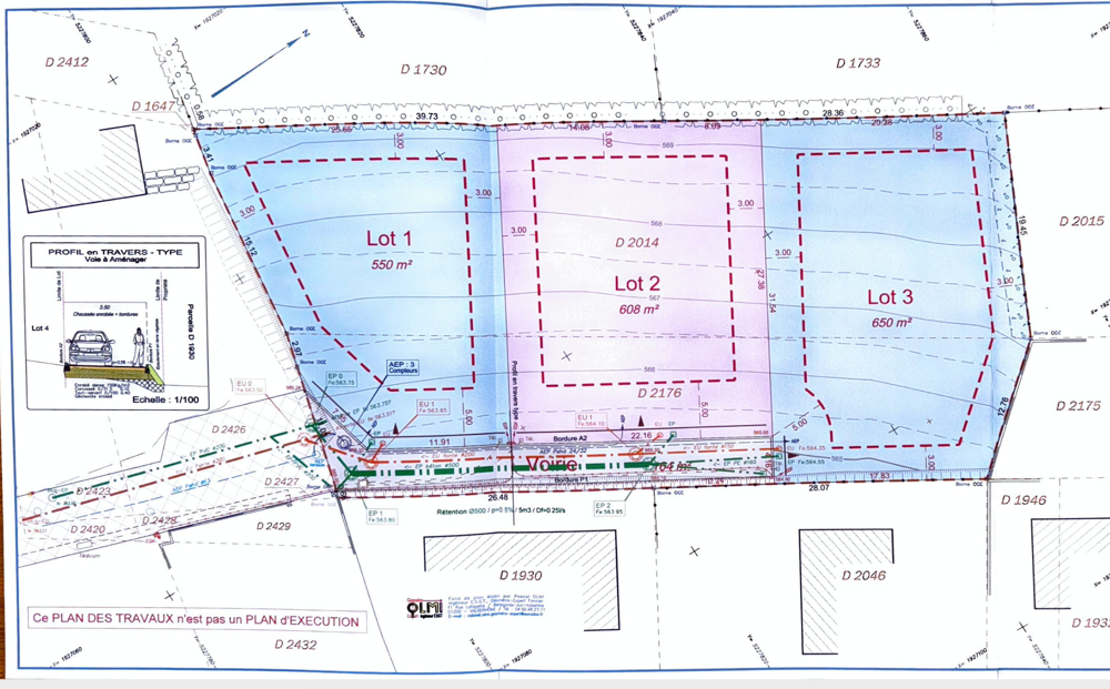 Vente Terrain Parcelle constructible 550 m2 Viabilisée Vue Mont Blanc St jean de gonville