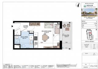  Appartement � louer 1 pi�ce 26 m�
