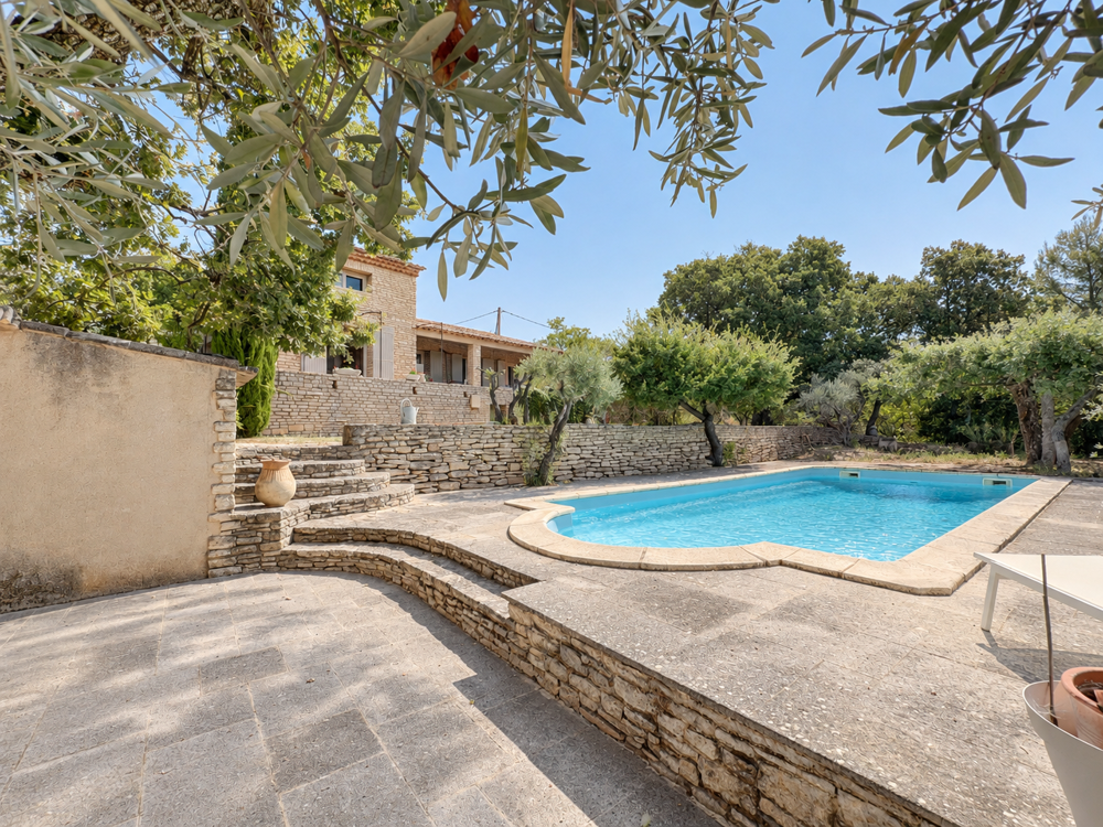 Viager occupé - Gordes Provence - Villa piscine plein sud