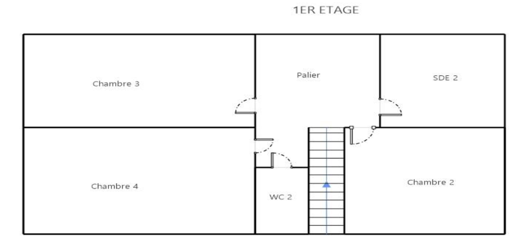 Vente Maison HERIC, CENTRE VILLE MAISON RENOVEE DE 115 m2 sur un terrain de 589 M2, 4 CHAMBRES ET UN GARAGE Heric