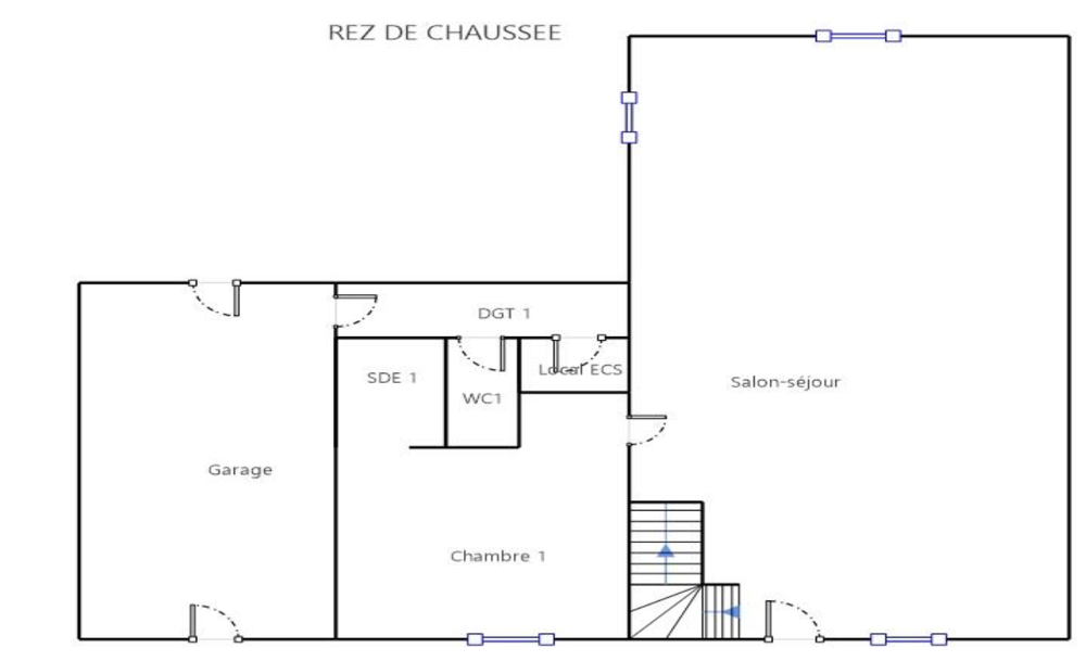 Vente Maison HERIC, CENTRE VILLE MAISON RENOVEE DE 115 m2 sur un terrain de 589 M2, 4 CHAMBRES ET UN GARAGE Heric