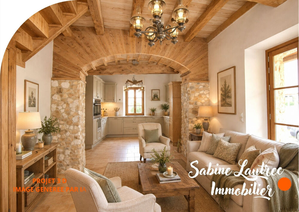Grande maison de village en pierre