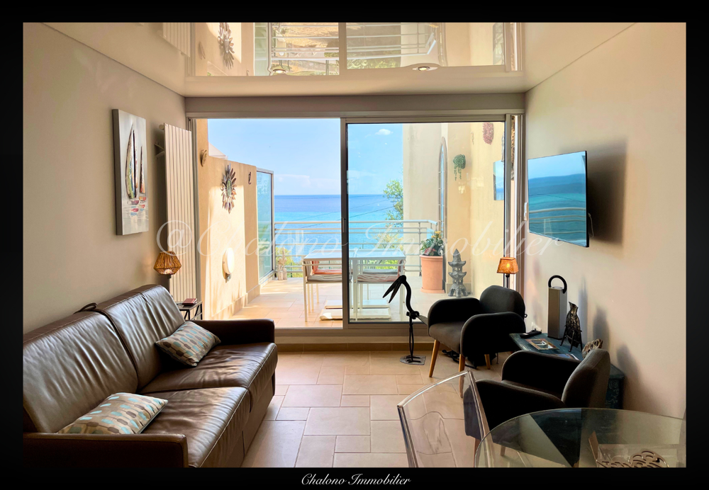DEPT 34 - SETE SAINT-CLAIR - T3 CABINE AVEC TERRASSE VUE MER, PISCINE ET GARAGE POSSIBLE