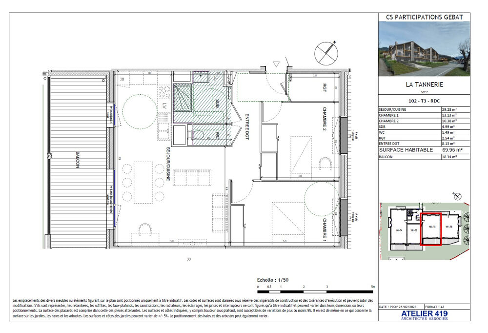 Vente Appartement APPARTEMENT DE TYPE T3 de 69m2 Seez