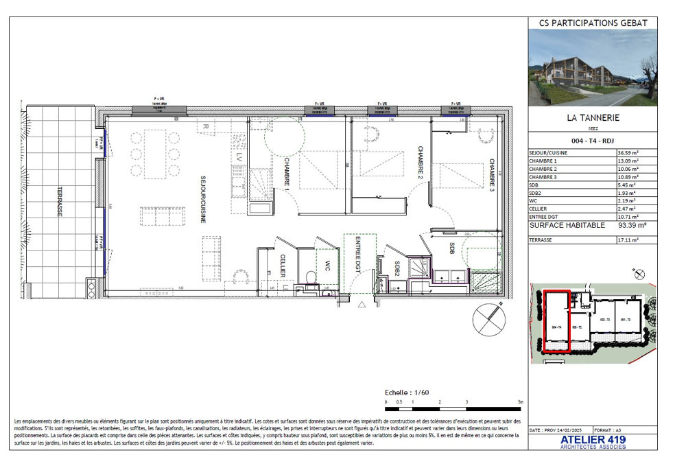 Vente Appartement APPARTEMENT DE TYPE T4 de 93m2 Seez