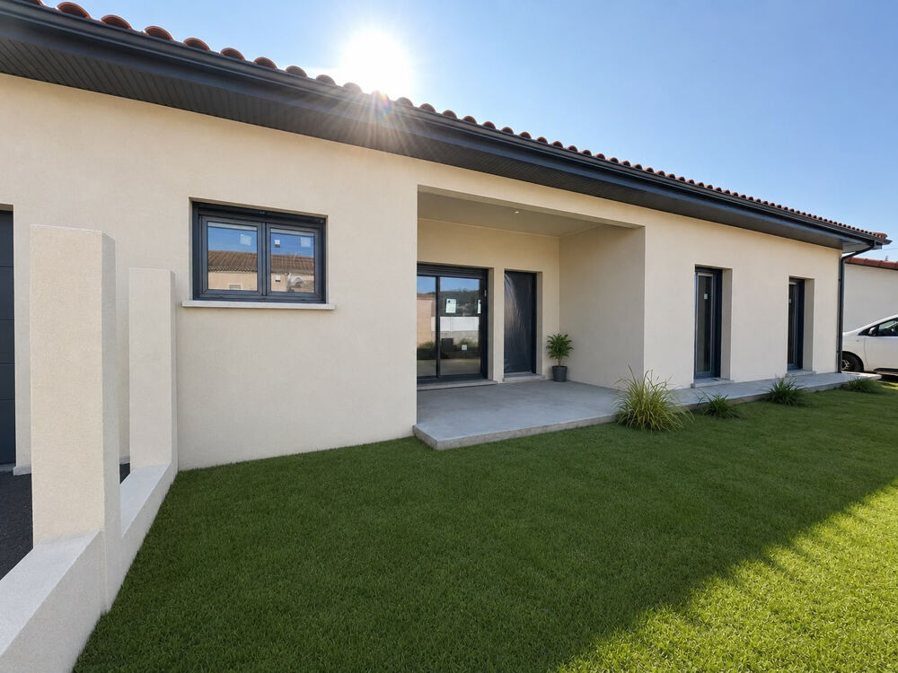 Construction neuve de standing 107 m2 Terrain 427 m2 Garage DPE A Sablons (38550)
