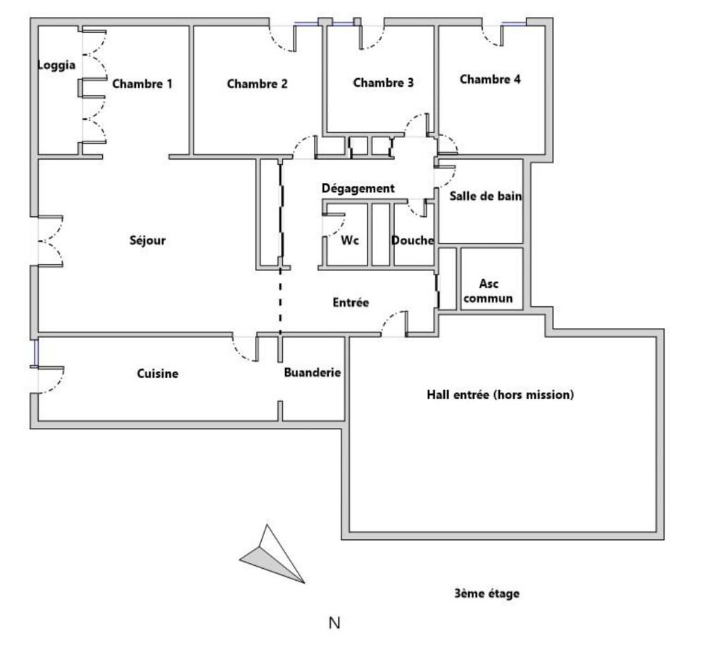 Vente Appartement APPARTEMENT DE 100M2 // 3 CH // CAVE // 1 PLACE PARKING // AV STRASBOURG METZ Metz