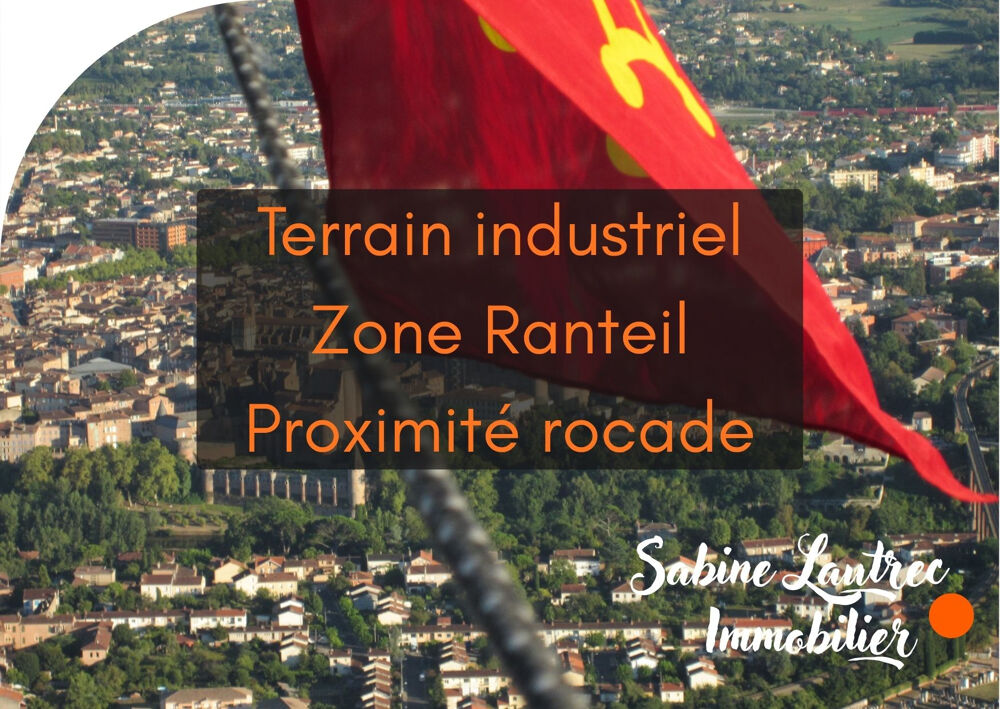 Vente Terrain ALBI   TERRAIN À VOCATION PROFESSIONNELLE DE 2 031 M2   SECTEUR RANTEI Albi