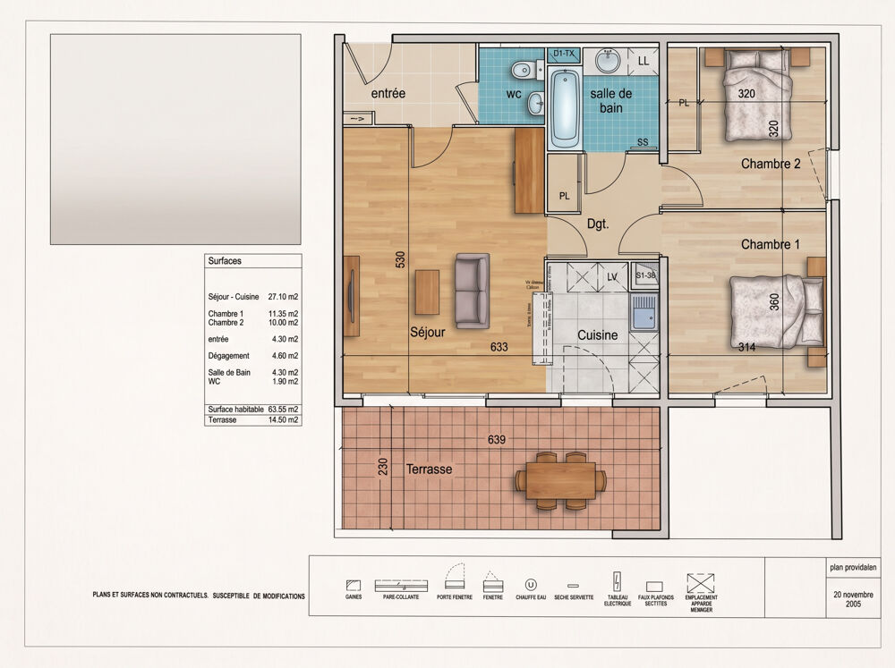 Vente Appartement LE CRES (34) Appartement T3 64 m2 + Terrasse 15 m2 Le cres