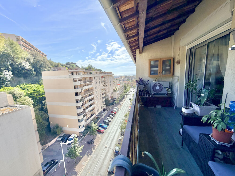 NICE PESSICART 3P 65M2 DERNIER ÉTAGE VUE DÉGAGÉE & APERÇU MER. GARAGE