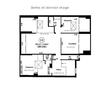  Appartement à vendre 4 pièces 81 m²