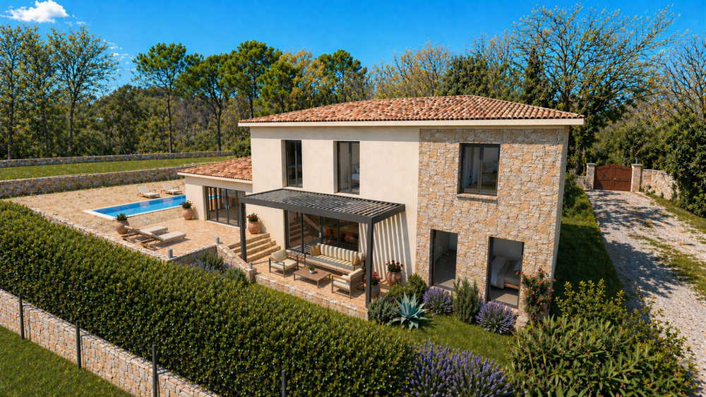 Vente Terrain PEYNIBLOU / VAL MARTIN - Terrain constructible de 1400m^2 Valbonne