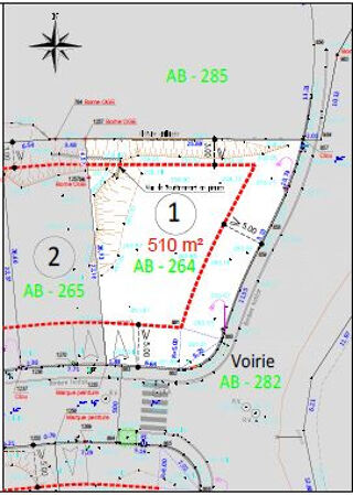  Terrain � vendre 510 m�