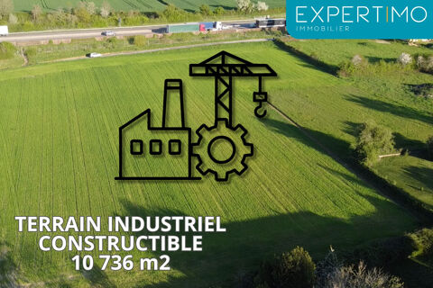 Terrain constructible à fort potentiel   10 736 m2 à Tournus, accès immédiat A6 et belle visibilité depuis l'a 430000 71700 Tournus