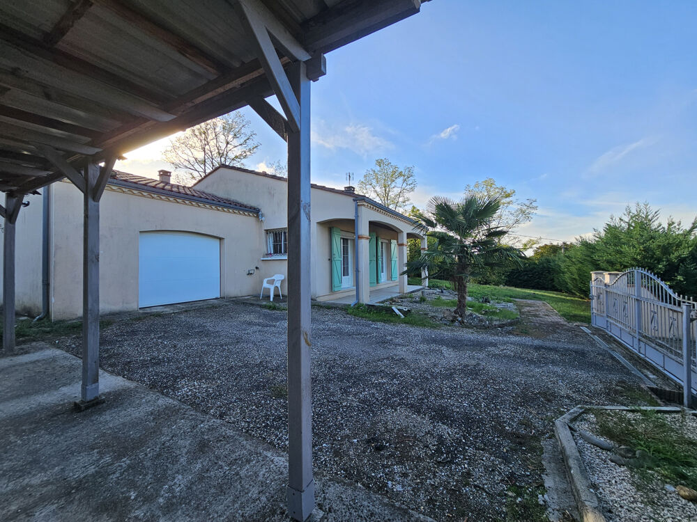Vente Maison Plain pied 3 chambres, garage, carport, chauffage au sol pompe à chaleur Tonneins