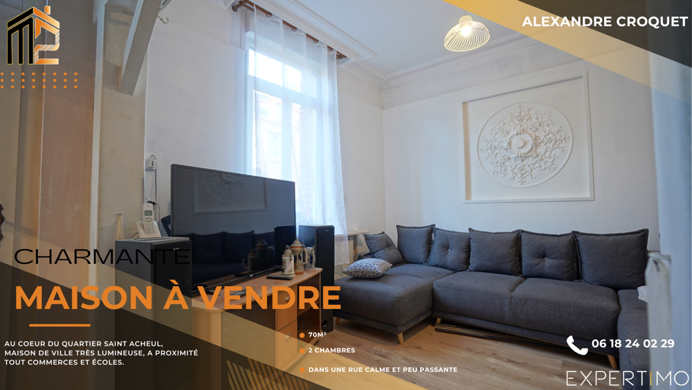 Vente Maison Quartier St Acheul - Maison 2 chambres 69 m2 Amiens