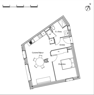 Maison 2 pices 48 m Saussines