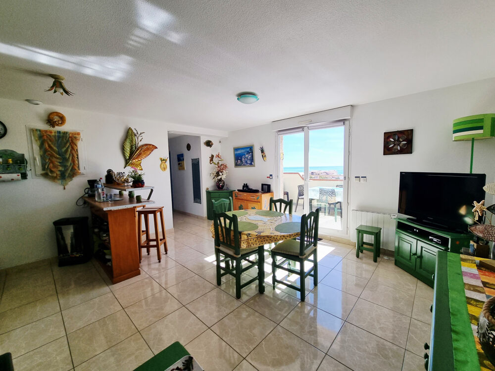 Vente Maison MAISON 4 PIÈCES DE PLAIN-PIED AVEC VUE PANORAMIQUE SUR LA MER 11560 Saint Pierre la Mer St pierre la mer