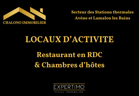Dept 34 - LE BOUSQUET D'ORB - HOTEL-RESTAURANT - MURS ET FONDS 165000 34260 Le bousquet d orb