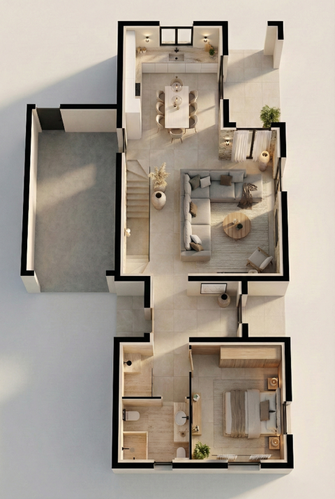   Villa neuve T4 de 102m2 - Jardin, Garage - R�sidence Girasole Maison - 4 pi�ce(s) - 102 m�