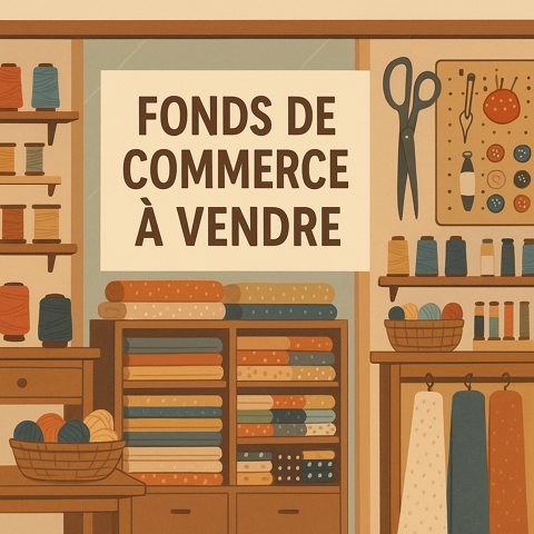 Fonds de commerce Mercerie, création & dépôt pressing 22500 42740 St paul en jarez