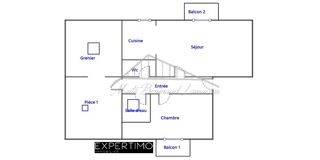  Appartement  vendre 2 pices 84 m